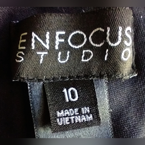 ENFOCUS STUDIO "LITTLE BLACK DRESS" WOMEN'S SIZE 10 SLEEVELESS FANCY HOLIDAY NWO - Picture 5 of 11